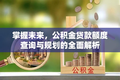 余姚掌握未来，公积金贷款额度查询与规划的全面解析